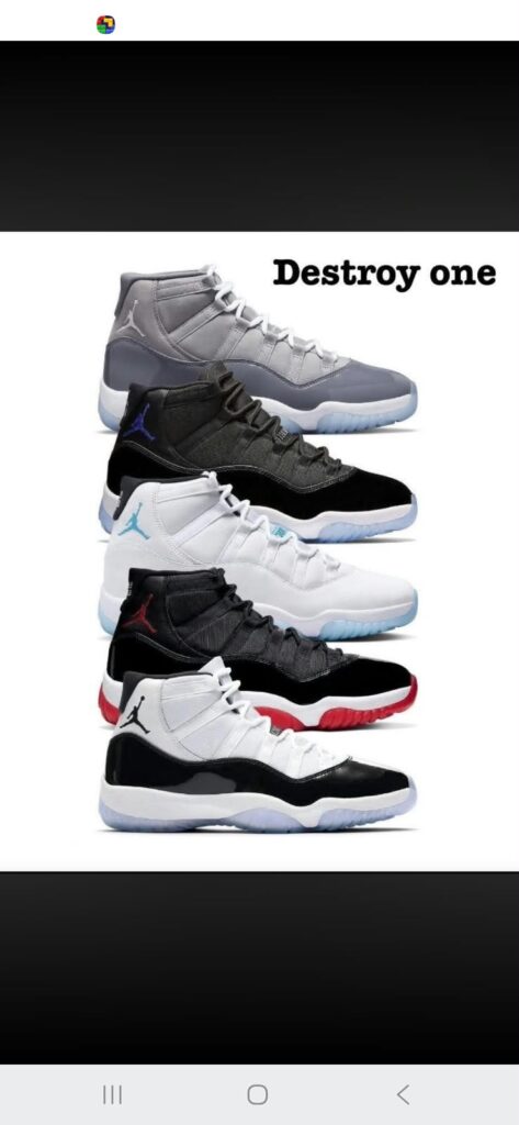 Tenis Jordan – colección de colores