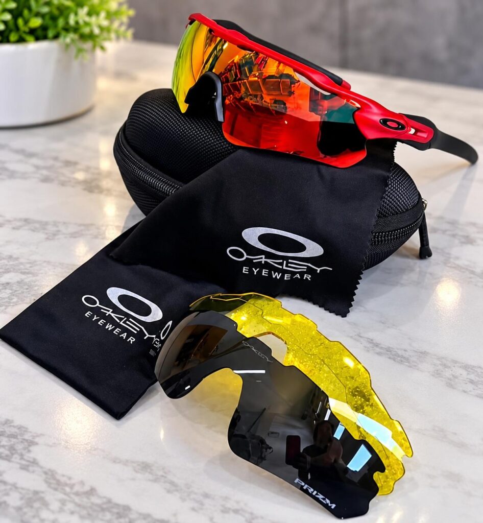 Gafas deportivas Oakley lente rojo