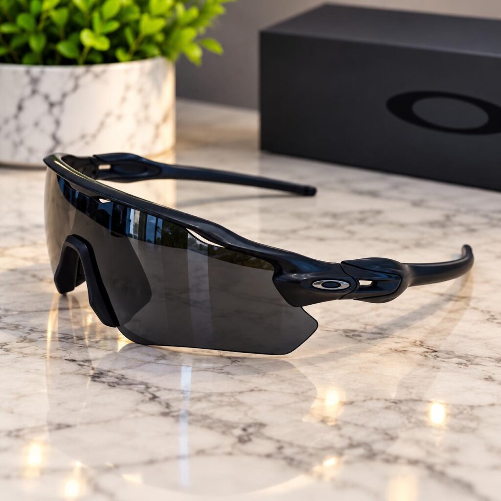 Gafas deportivas Oakley negra y azul
