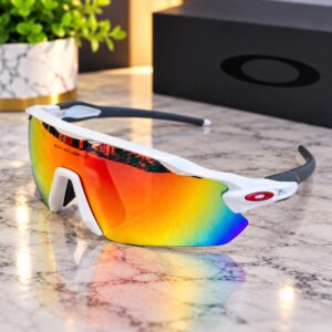 Gafas deportivas Oakley lente naranja blanca