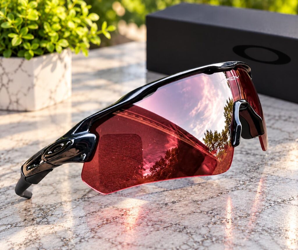 Gafas deportivas Oakley lente rojo espejo