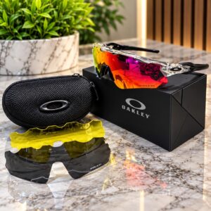 Gafas deportivas Oakley lente rojo con estuche