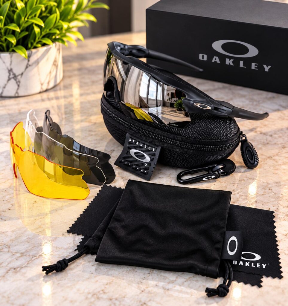 Gafas deportivas Oakley lente dorado